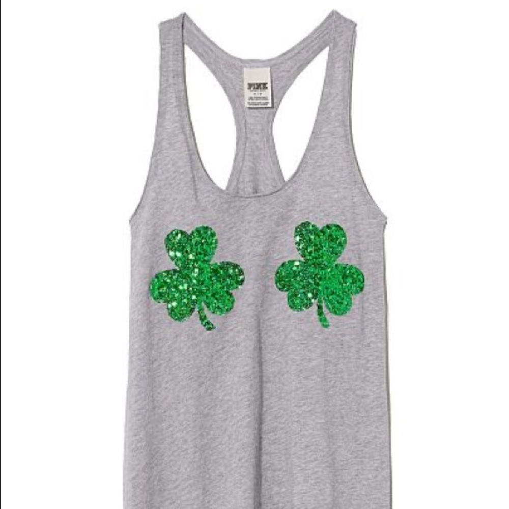 Victoria’s Secret PINK Shamrock Tank Top
